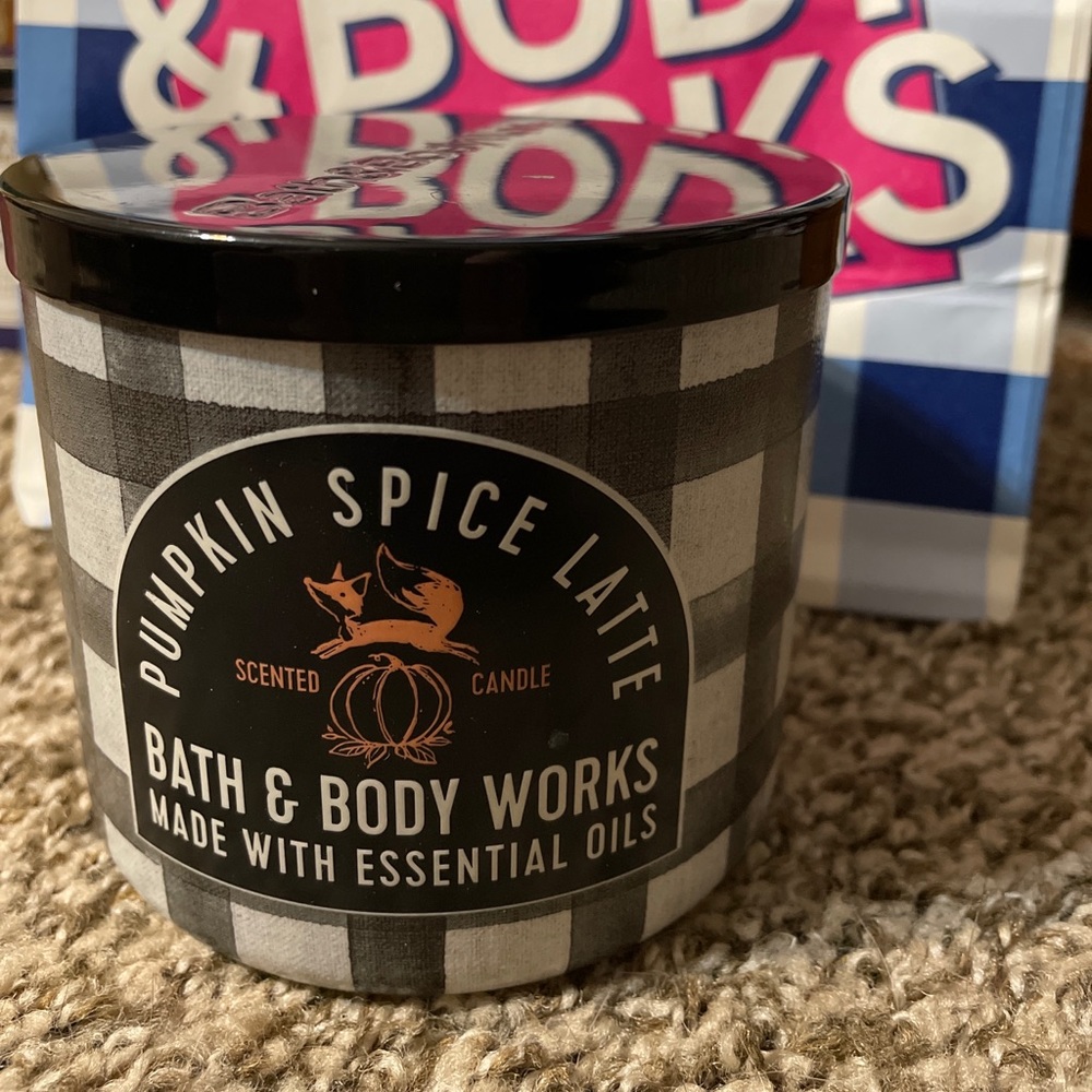 Bath & Body Works Pumpkin Spice Latte 3 wick